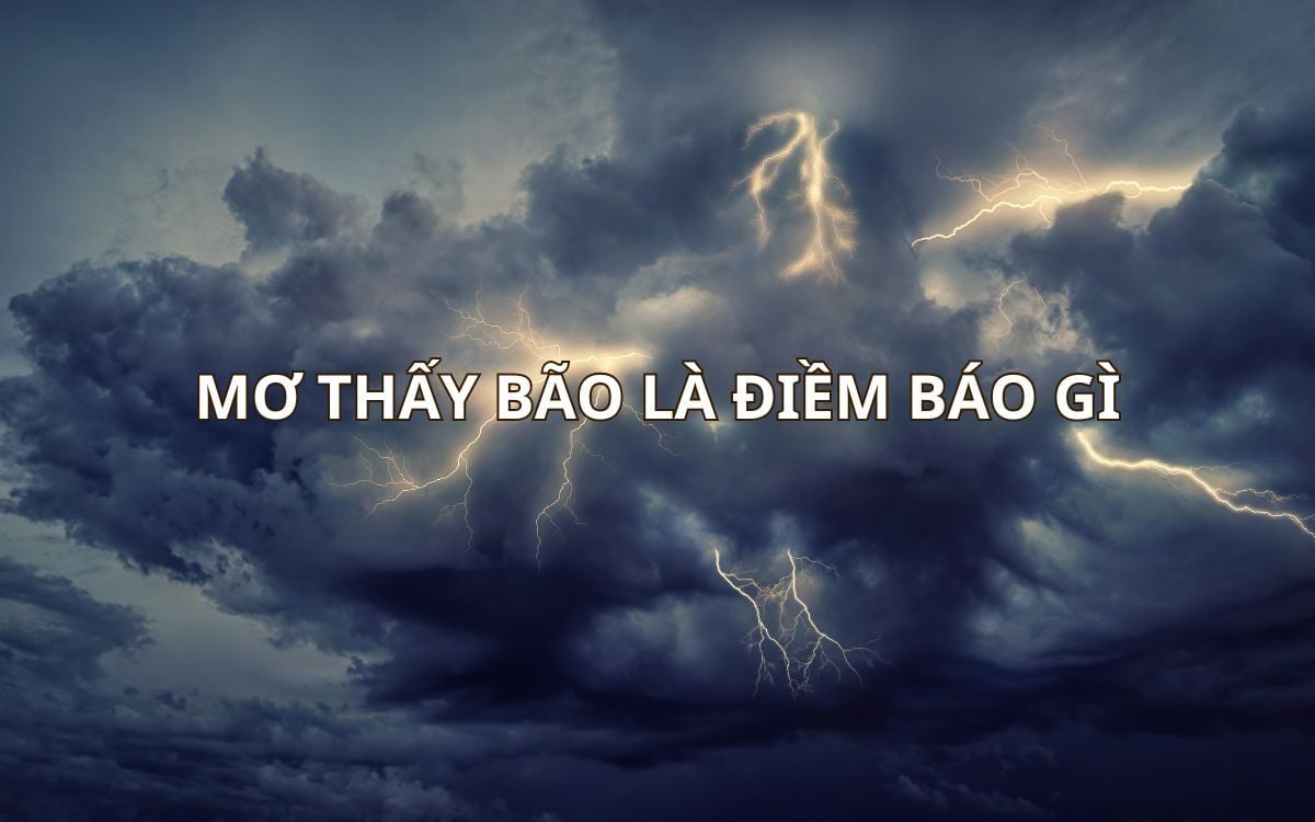 điềm thấy bão đến bất thường đánh con gì - Hình 1