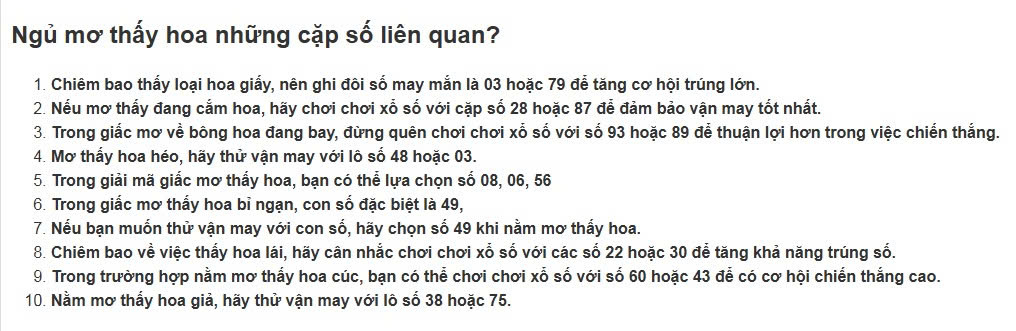 điềm thấy hoa nở trái mùa đánh con gì - Hình 1