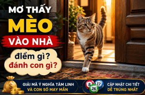 điềm thấy mèo lạ vào nhà đánh con gì