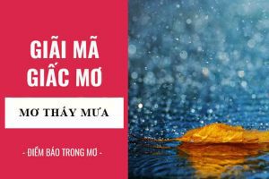 điềm thấy mưa trong nhà đánh con gì