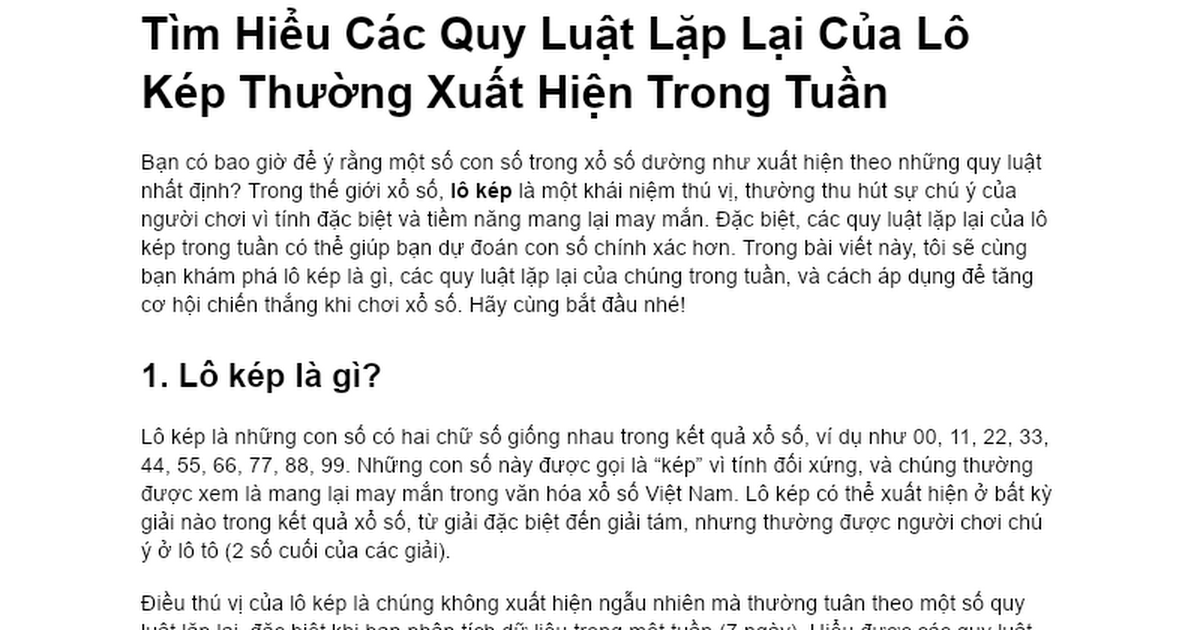 lô tô kép là gì - Hình 3