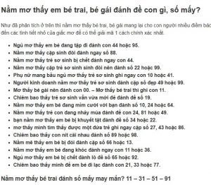 mơ thấy cháu gái đánh con gì