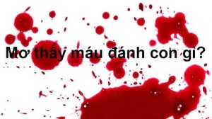mơ thấy chảy máu đánh con gì