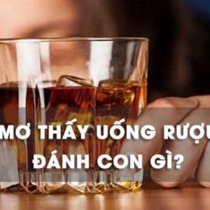 mơ thấy uống rượu đánh con gì